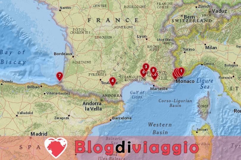10 Destinazioni più sorprendenti nel sud della Francia (con mappa e foto)